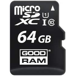 Карта пам`ятi Goodram microSDHC 64GB Class 10 UHS I + ad