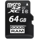 Карта пам`ятi Goodram microSDHC 64GB Class 10 UHS I + ad - Фото 1
