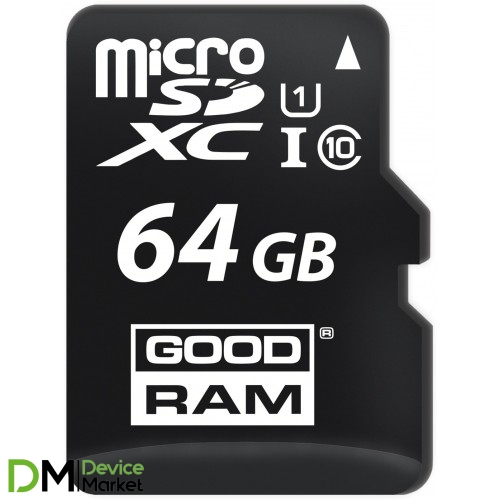 Карта памяти Goodram microSDHC 64GB Class 10 UHS I + ad
