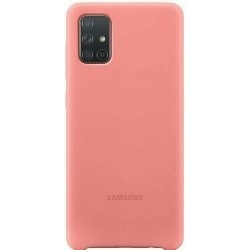 Silicone Case Samsung A71 Light Pink