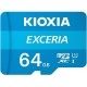 Карта памяти Kioxia Exceria microSDXC 64GB UHS-I Class 10 R100MB/s + SD-адаптер (LMEX1L064GG2)