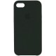 Silicone Case для iPhone 7/8/SE 2020 Black/Green