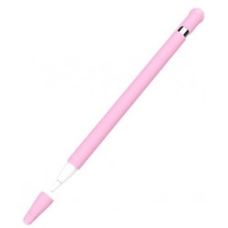 Силіконовий чохол IKSNAIL з кришкою для стилуса Apple Pencil Pink