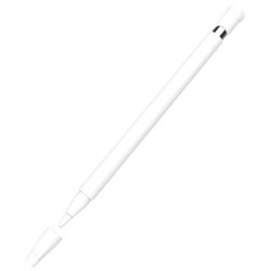 Силиконовый чехол IKSNAIL с крышкой для стилуса Apple Pencil White