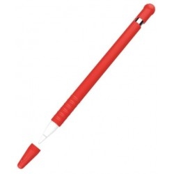 Силіконовий чохол IKSNAIL з кришкою для стилуса Apple Pencil Red