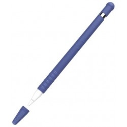 Силиконовый чехол IKSNAIL с крышкой для стилуса Apple Pencil Blue