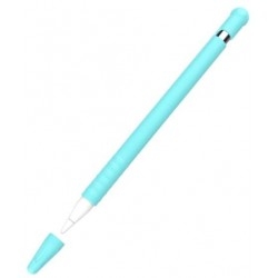 Силіконовий чохол IKSNAIL з кришкою для стилуса Apple Pencil Sky Blue