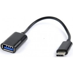 Адаптер Cablexpert OTG USB 2.0 Type C Black