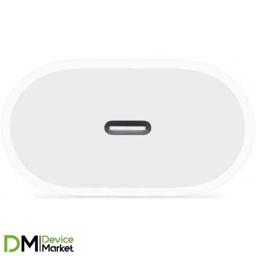 Мережевий зарядний пристрій Apple Power Adapter 20W USB-C White (MHJE3ZM/A)