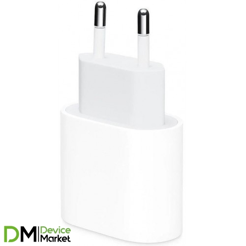 Сетевое зарядное устройство Apple Power Adapter 20W USB-C White (MHJE3ZM/A)