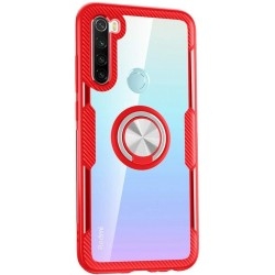 Чехол Deen Crystal Ring Xiaomi Redmi Note 8 бесцветный/Red
