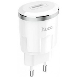 Мережевий зарядний пристрій Hoco C37A 2.4A White