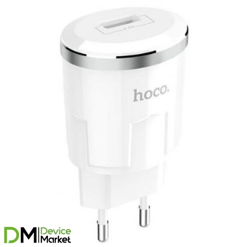 Сетевое зарядное устройство Hoco C37A 2.4A White