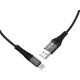 Кабель Hoco X38 Cool Charging USB to Type-C 1m Black - Фото 2