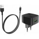 Мережевий зарядний пристрій Hoco C70A Cutting-edge QC3.0 3.0A + cable Micro Black - Фото 4
