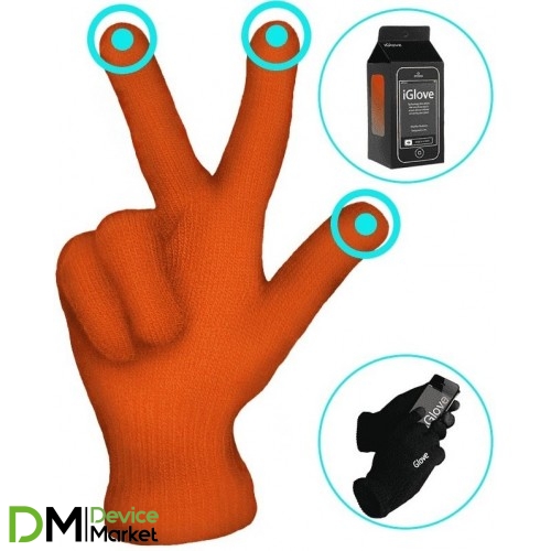 Перчатки iGlove для сенсорных экранов Orange
