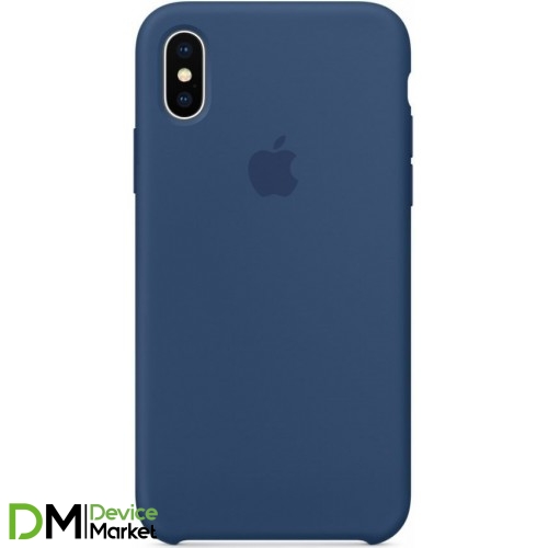 Silicone Case для iPhone X/XS Navy Blue
