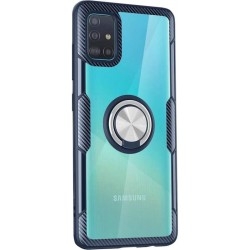 Чохол Deen Crystal Ring Samsung A51 прозорий/Dark-Blue