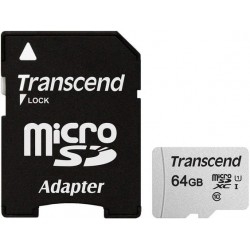Карта памяти Transend microSDXC 300S 64GB UHS-I U1 + ad