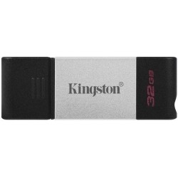 Флеш пам'ять Kingston DataTraveler 80 32GB, Type-C, USB 3.2 Grey/Black (DT80/32GB)