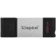 Флеш память Kingston DataTraveler 80 32GB, Type-C, USB 3.2 Grey/Black (DT80/32GB) - Фото 1
