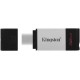Флеш пам'ять Kingston DataTraveler 80 32GB, Type-C, USB 3.2 Grey/Black (DT80/32GB) - Фото 3