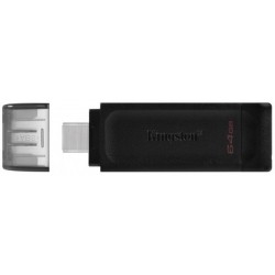 Флеш пам`ять Kingston DataTraveler 70 32GB, Type-C, USB 3.2 Black (DT70/32GB)