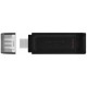 Флеш пам`ять Kingston DataTraveler 70 32GB, Type-C, USB 3.2 Black (DT70/32GB) - Фото 1