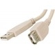 USB Удлинитель Cablexpert USB 2.0 (AM/AF) 3m Black (CCP-USB2-AMAF-10) - Фото 1