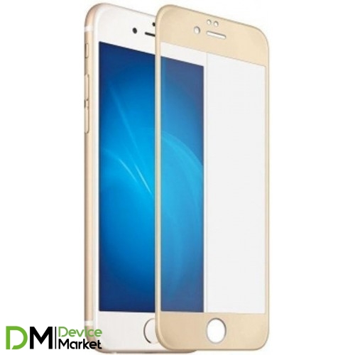 Защитное стекло iPhone 7 Plus 3D Gold