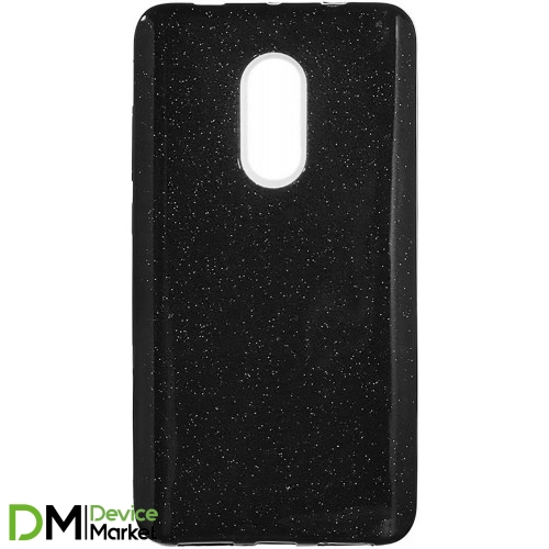 Silicone Case for Xiaomi Redmi Note 4X Black Shine