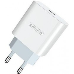 Мережевий зарядний пристрій Jellico AK180 USB-C 20W White