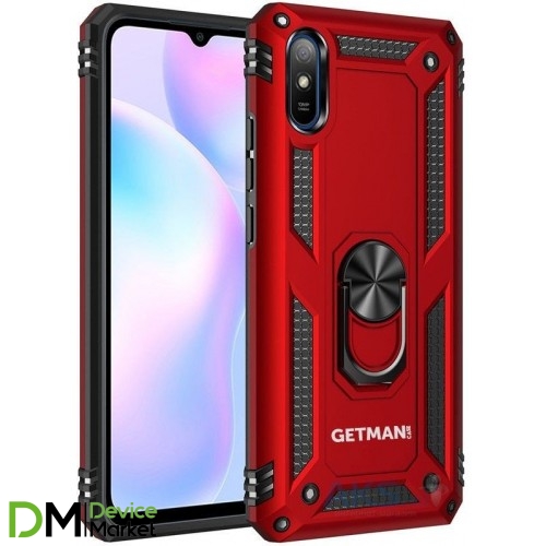 Чехол Getman Serge Ring for Magnet Xiaomi Redmi 9A Red