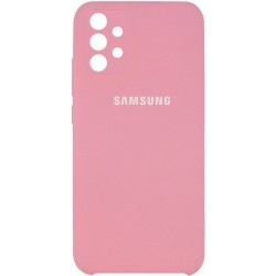 Silicone Case Full Camera для Samsung A32 Light Pink