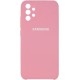 Silicone Case Full Camera для Samsung A32 Light Pink
