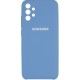 Silicone Case Full Camera для Samsung A32 Denim Blue