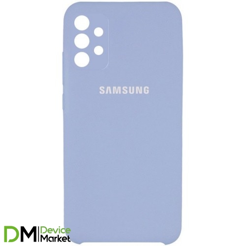 Silicone Case Full Camera для Samsung A32 Lilac Blue