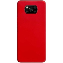 Чехол силиконовый для Xiaomi Poco X3/X3 Pro Red