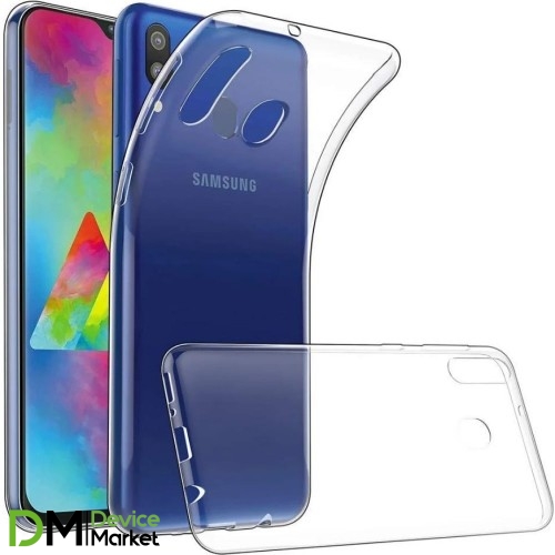 Чохол силіконовий для Samsung M20 прозорий