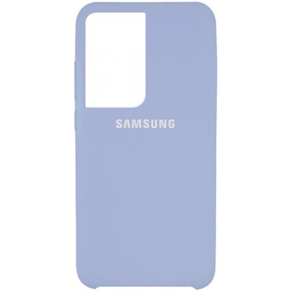 Silicone Case для Samsung S21 Ultra Lilac Blue (Код товара:16906)