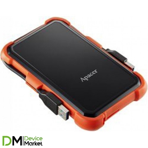Внешний накопитель HDD 2.5 USB 2TB Apacer AC630 Black/Orange (AP2TBAC630T-1)