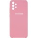 Silicone Case Full Camera для Samsung A72 A725 Light Pink