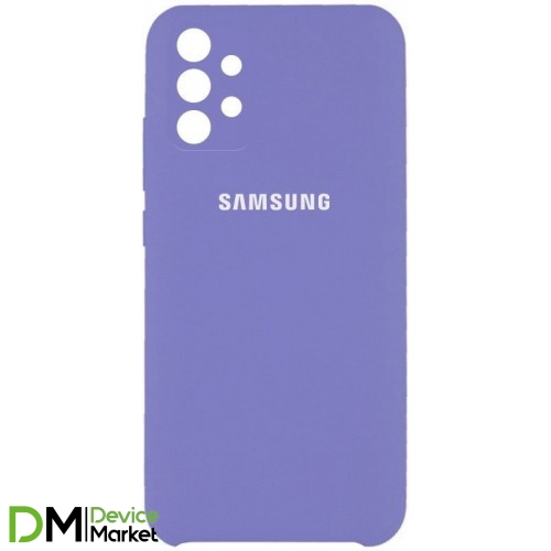 Silicone Case Full Camera для Samsung A72 A725 Elegant Purple