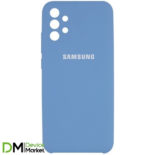 Silicone Case Full Camera для Samsung A52 A525 Denim Blue