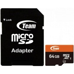 Карта памяти Team microSD 64GB UHS-I + SD-adapter