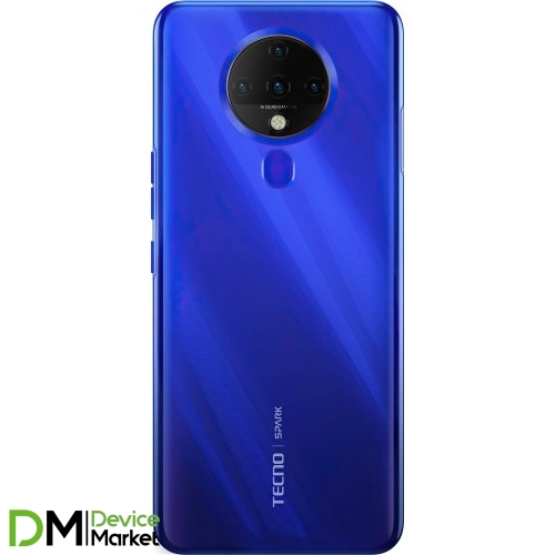 Смартфон Tecno Spark 6 (KE7) 4/128GB Dual Sim Ocean Blue UA