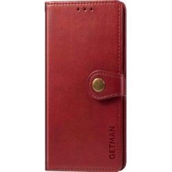 Чехол-книжка Getman Gallant для Xiaomi Redmi Note 10 Pro Red