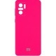 Silicone Cover Full Camera для Xiaomi Redmi Note 10/10s/Poco M5s Barbie Pink - Фото 1