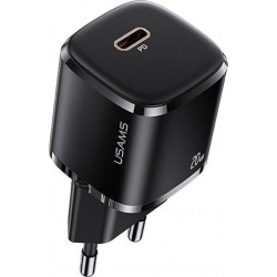 Мережевий зарядний пристрій USAMS US-CC124 T36 20W Single Port Mini Fast Charger (EU) / black