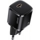 Мережевий зарядний пристрій USAMS US-CC124 T36 20W Single Port Mini Fast Charger (EU) / black
